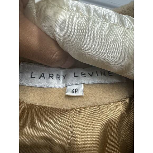 Larry Levine 100% Camel Hair SZ 4P Tan Double Breasted Jacket Coat Old money - Picture 5 of 8